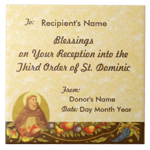 Azulejo De Cerâmica Rua: Dominic de Guzman (PM 02)