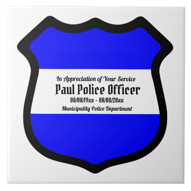 Azulejo De Cerâmica Rua. Escudo de Michael (Estilo 2) (Frente)