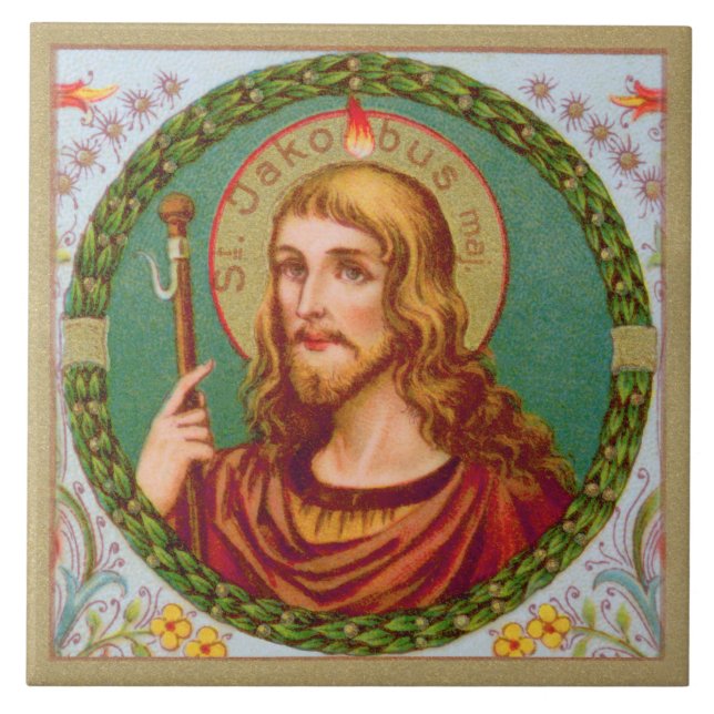 Azulejo De Cerâmica Rua. James o Grande (JMAS 04) (Frente)