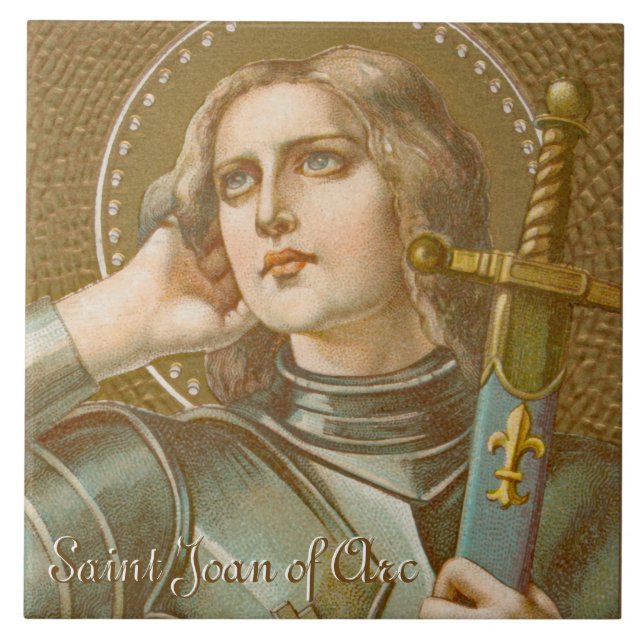 Azulejo De Cerâmica Rua. Joan of Arc (JM 28) (Frente)