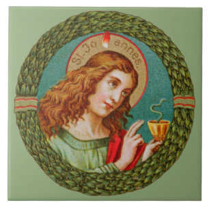 Azulejo De Cerâmica Rua. John o Evangelista (JMAS 06)