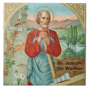 Azulejo De Cerâmica Rua. Joseph, o Trabalhador (BK 31)