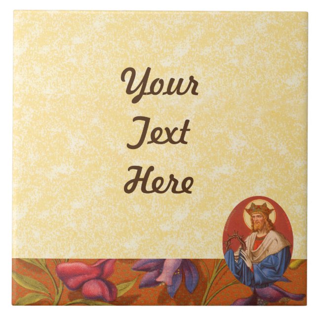 Azulejo De Cerâmica Rua. Louis IX, Rei (PM 05), DIY Design (Frente)