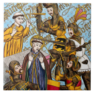 Azulejo De Cerâmica Rua: Mártamo de Thomas Becket (M 031)