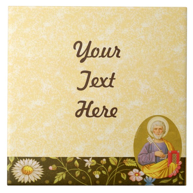 Azulejo De Cerâmica Rua. Peter the Apostle (PM 07a) DIY Design (Frente)