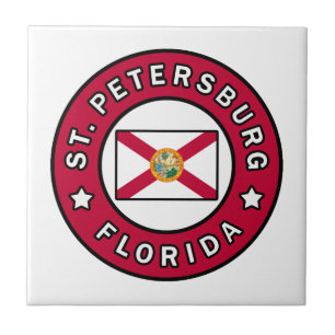 Azulejo De Cerâmica Rua. Petersburg Flórida