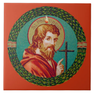 Azulejo De Cerâmica Rua. Philip o Apóstolo (JMAS 10)