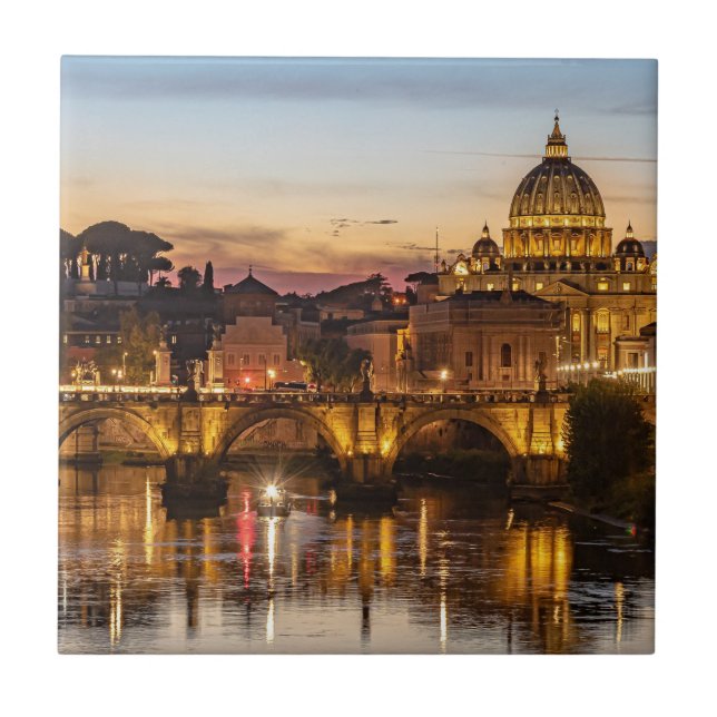 Azulejo De Cerâmica Rua Roma. (Frente)