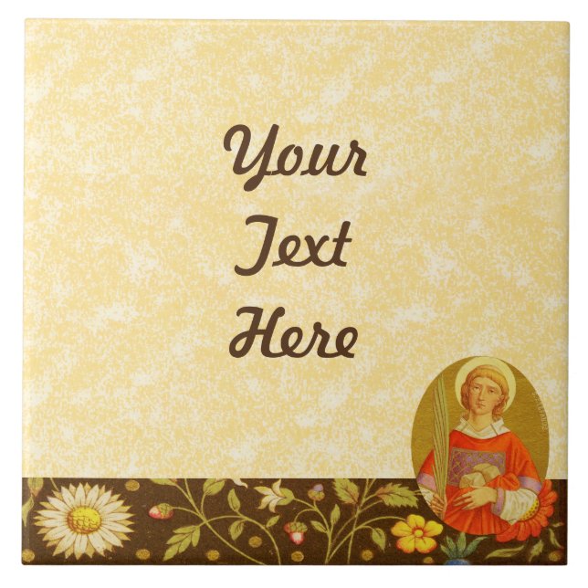 Azulejo De Cerâmica Rua Stephen the ProtoMartyr (PM 08) DIY Design (Frente)