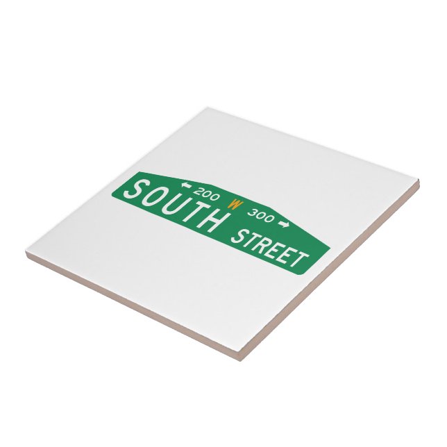 Azulejo De Cerâmica Rua sul, Philadelphfia, sinal de rua do PA (Lateral)