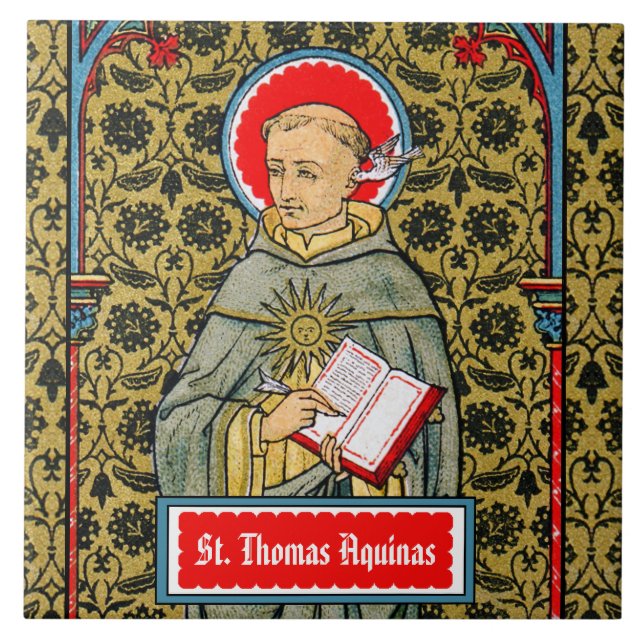 Azulejo De Cerâmica Rua. Thomas Aquinas (VVP 003) (Frente)