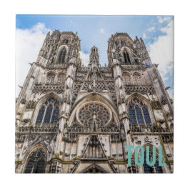 Azulejo De Cerâmica Rua Tol. presente da Catedral de Etienne France