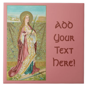 Azulejo De Cerâmica Ruas. Agnes de Roma (BC 01)