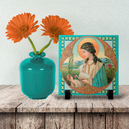 Azulejo De Cerâmica Ruas. Agnes de Roma (BK 006)