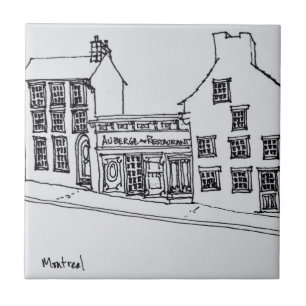 Azulejo De Cerâmica Ruas de Rue.  Montreal, Canadá