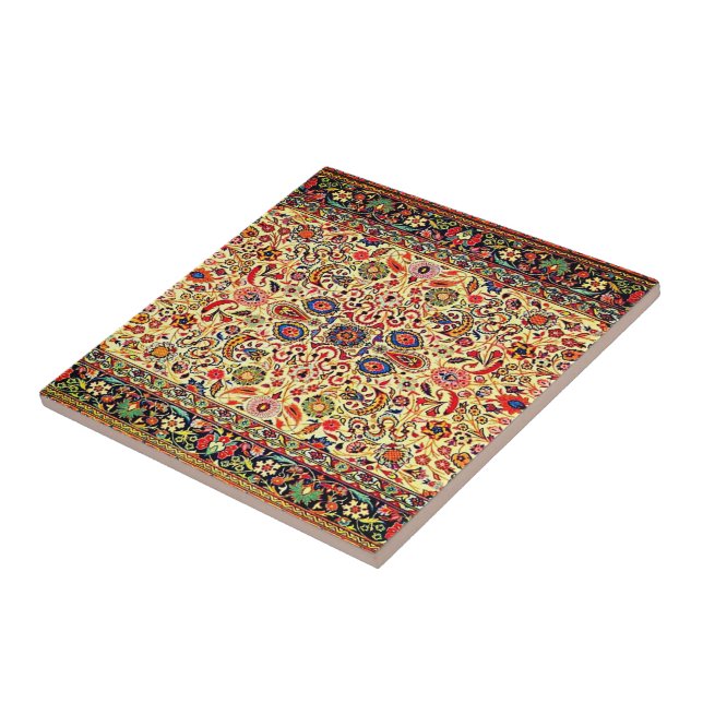 Azulejo De Cerâmica Rug Quilim Antiquado Oriental Azirbedyan (Lateral)