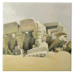 Azulejo De Cerâmica Ruínas do templo de Kom Ombo, de "Egipto e de N