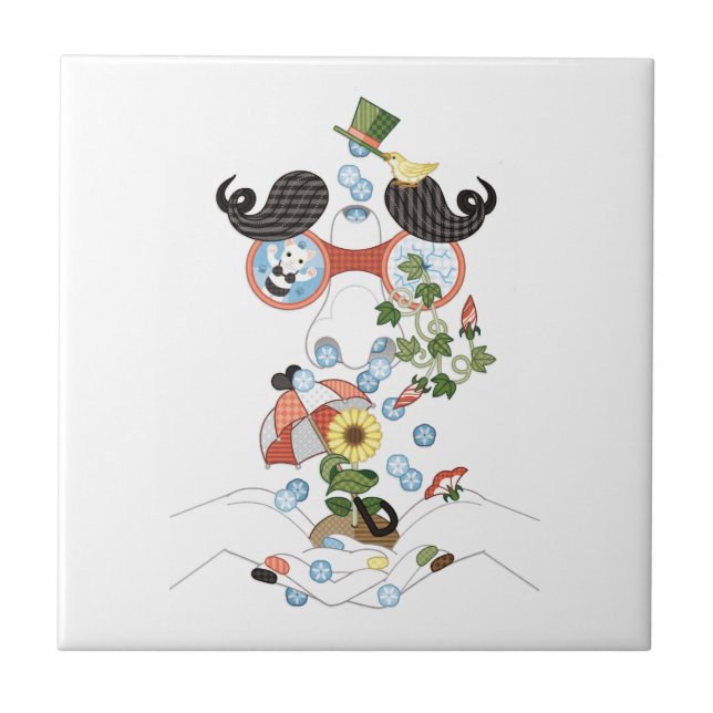 Azulejo De Cerâmica Runny nose of grace (remake) (Frente)