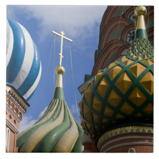 Azulejo De Cerâmica Rússia, Moscou, Praça Vermelha. Basílica de São Ba