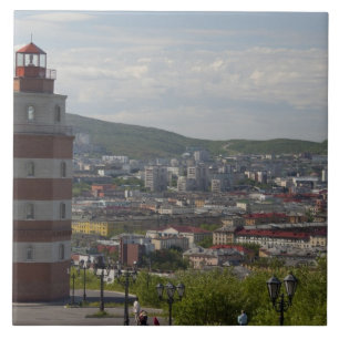 Azulejo De Cerâmica Rússia, Murmansk. Maior cidade ao norte do