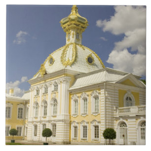 Azulejo De Cerâmica Rússia. Petrodvorets. Palácio Peterhof. Pedro, o 5