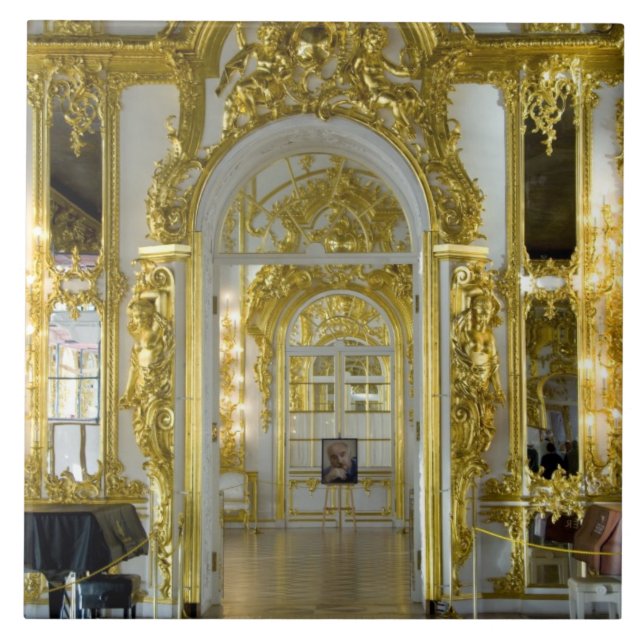 Azulejo De Cerâmica Rússia, Rua. Petersburgo, Palácio de Catherine (ta (Frente)