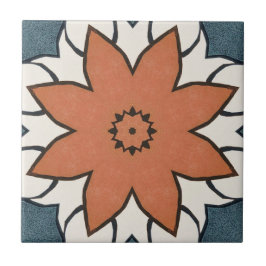 Azulejo De Cerâmica Rustic Vintage - Geométrico Floral