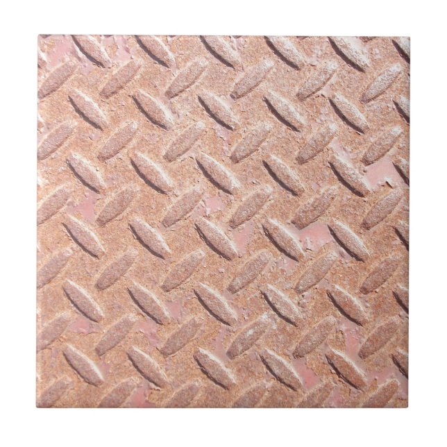 Azulejo De Cerâmica Rusty Iron Tread (Frente)