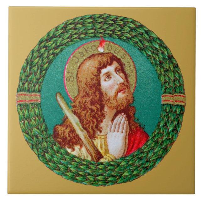 Azulejo De Cerâmica S. Tiago Menor (JMAS 05) (Frente)