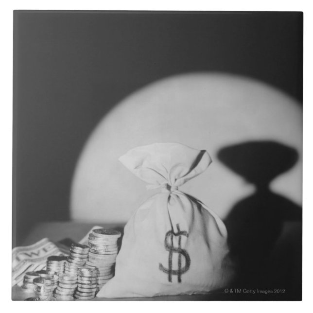 Azulejo De Cerâmica Saco de dinheiro (Frente)