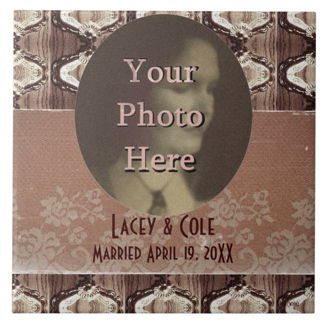 Azulejo De Cerâmica Saco e renda do Steampunk (Frente)