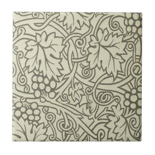 Azulejo De Cerâmica Sage Green Grapevile William Morris Pattern