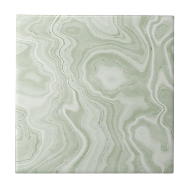 Azulejo de cerâmica Sage Green Marble (Frente)