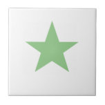 Azulejo De Cerâmica Sage Star<br><div class="desc">Azulejo de Sage Star Cerâmica. Estrelas estão sempre na moda!</div>