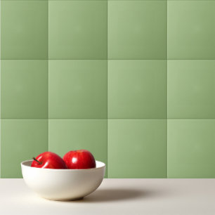 Azulejo De Cerâmica Sage verde plano sólido