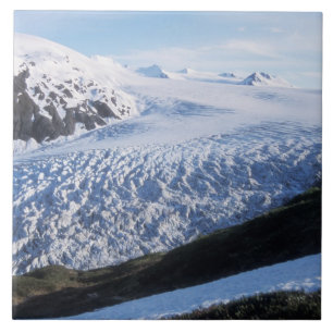 Azulejo De Cerâmica Saia do Glaciar no Parque Nacional do Kenai Fjords
