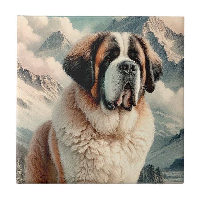 Azulejo De Cerâmica Saint Bernard (Frente)