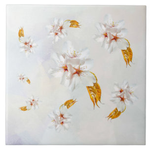 Azulejo De Cerâmica Sakura - flor de cerejeira japonesa