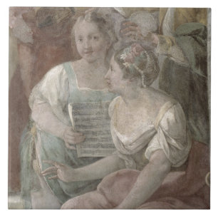 Azulejo De Cerâmica Sala da música (fresco) (detalhe de 60259)