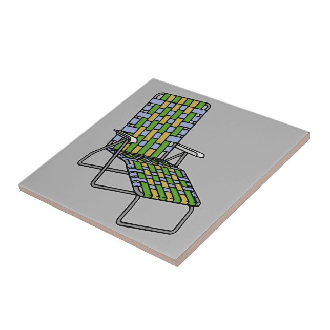 Azulejo De Cerâmica Sala de estar do Chaise da cadeira de gramado (Lateral)