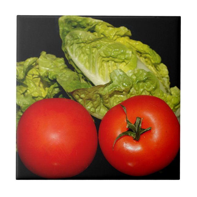Azulejo De Cerâmica salato, comida, fresco, saudável, dieta, tomate, o (Frente)