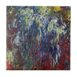 Azulejo De Cerâmica Salgueiro Weeping, pintura de Giverny Claude Monet