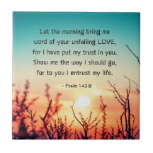 Salm 143:8 Palavra do seu amor inabalável nascer d