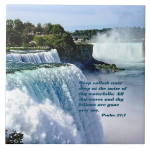 Azulejo De Cerâmica Salmo 42:7