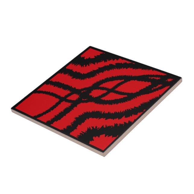 Azulejo De Cerâmica Salpicos de tinta irregulares espelhados em preto  (Lateral)
