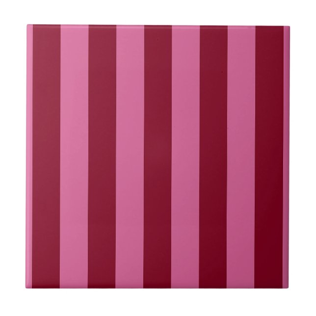 Azulejo De Cerâmica Salsa Flamingo Faixa Rosa (Frente)