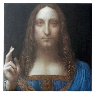 Azulejo De Cerâmica Salvador Mundi, Cristo de Jesus, Leonardo da Vinci