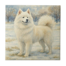 Azulejo De Cerâmica Samoyed