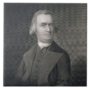Azulejo De Cerâmica Samuel Adams, gravado por G.F. Tempestade