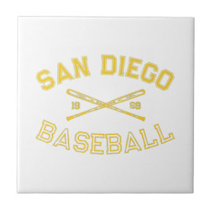 Azulejo De Cerâmica San Diego California Baseball Fan Retro Vi